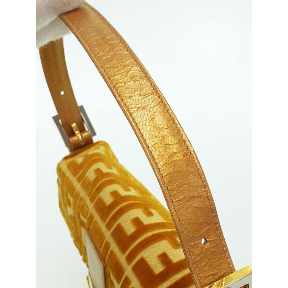 Fendi Zucca Baguette Shoulder Bag Handbag Brown - Picture 9 of 9